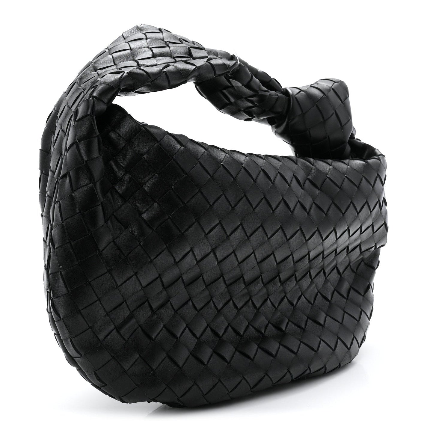 Nappa Intrecciato Teen Jodie Hobo Black