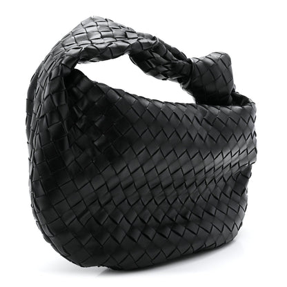 Nappa Intrecciato Teen Jodie Hobo Black