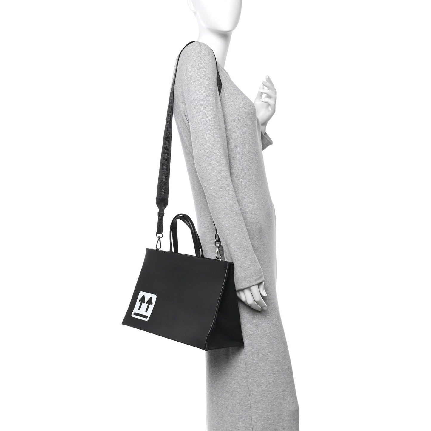 Calfskin Medium Box Bag Black