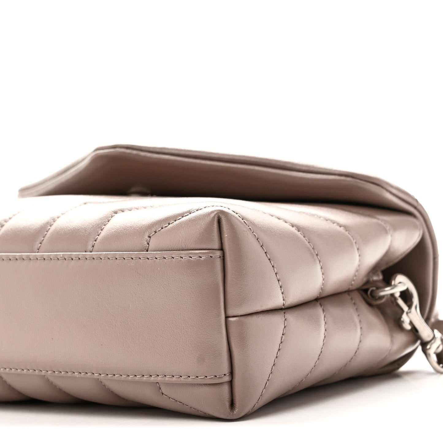 Calfskin Y Quilted Monogram Toy Loulou Crossbody Bag Mink