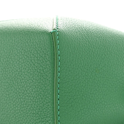 Calfskin Small Puzzle Edge Bag Tropical Green