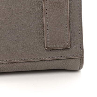Grained Calfskin Nano Supple Sac De Jour Fog