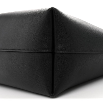 Calfskin Large Shopping Tote Black