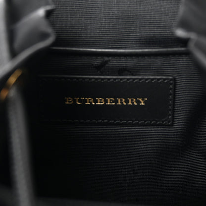 Nylon Small Crossbody Rucksack Backpack Black