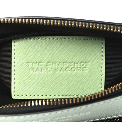 Saffiano Small Snapshot Camera Bag Mint Multicolor