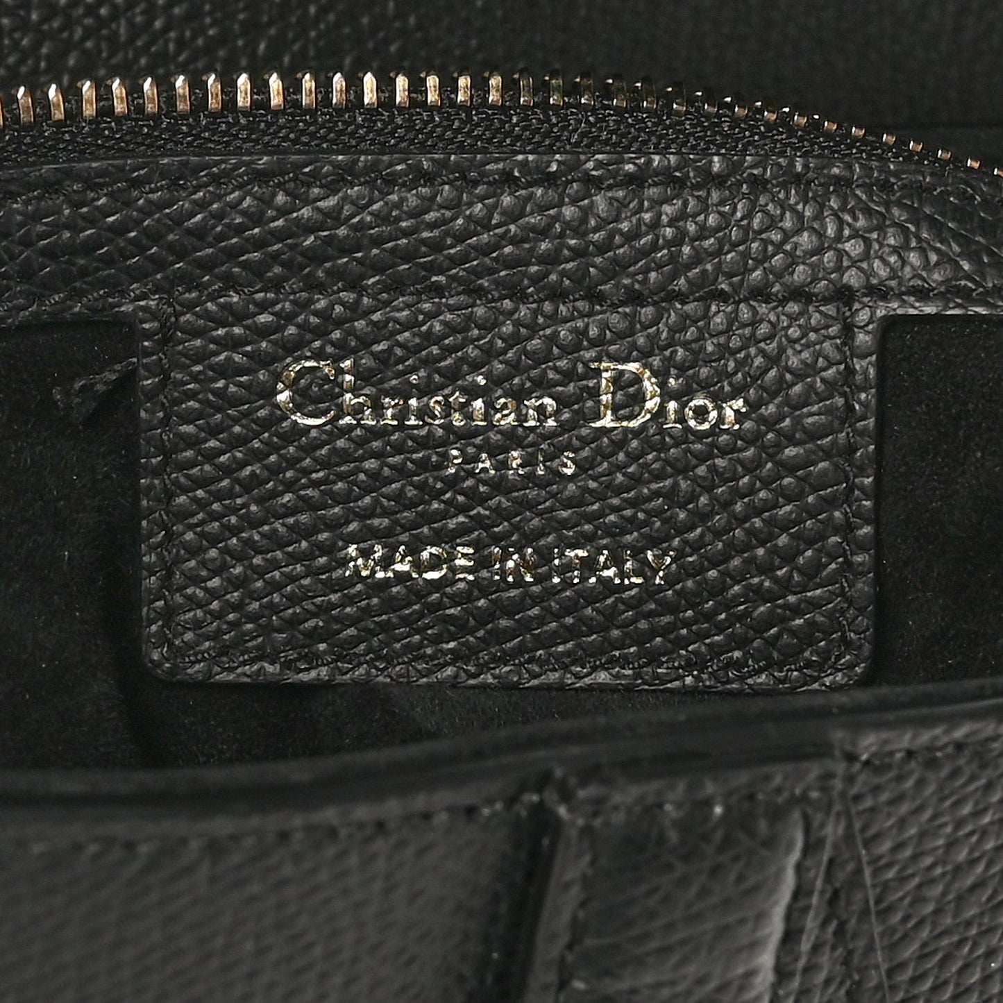 Grained Calfskin Saddle Bag Black