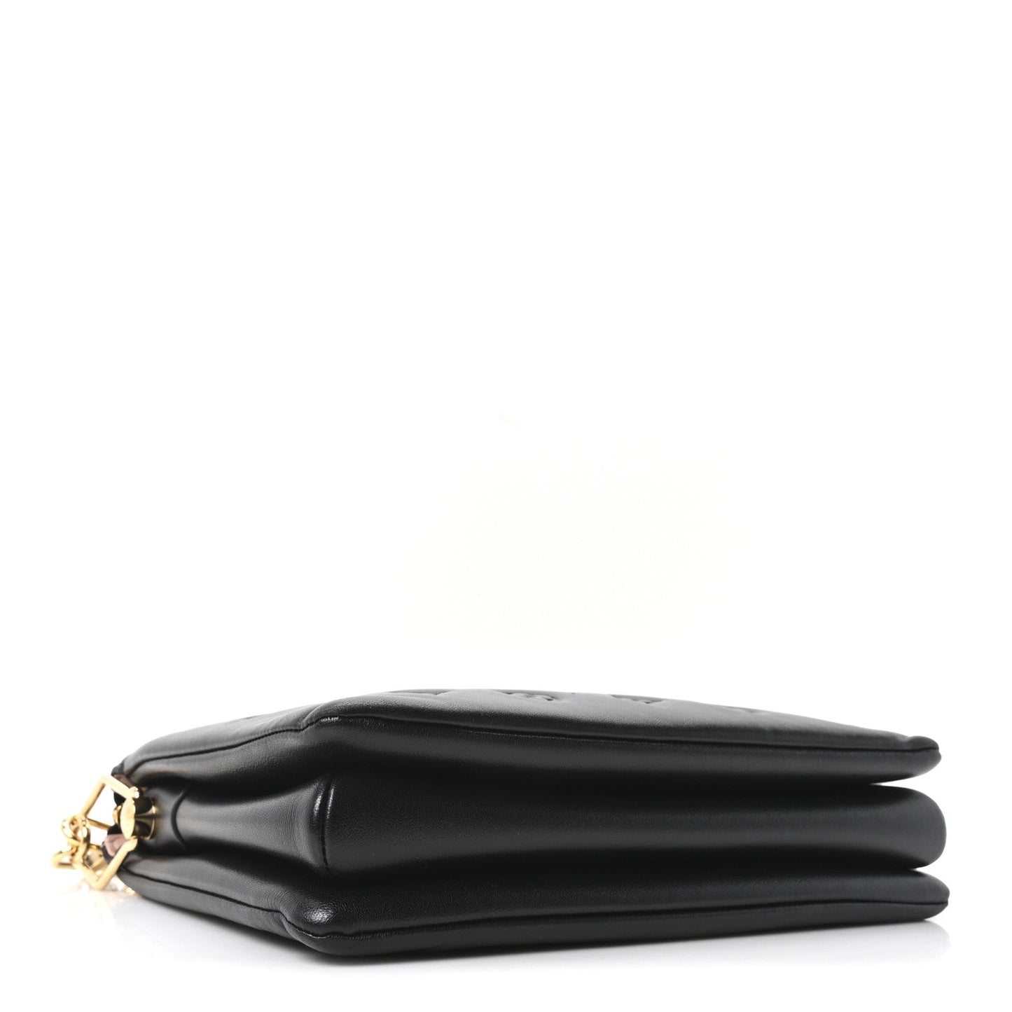 Lambskin Embossed Monogram Coussin PM Black