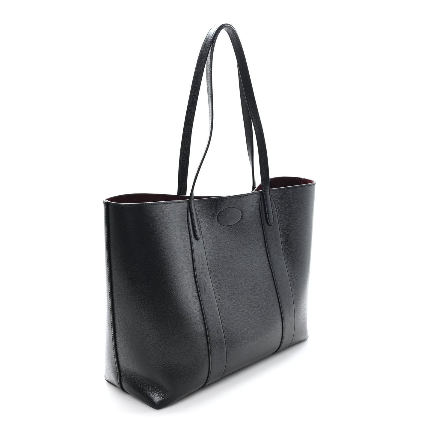 High Shine Grain Bayswater Tote Black