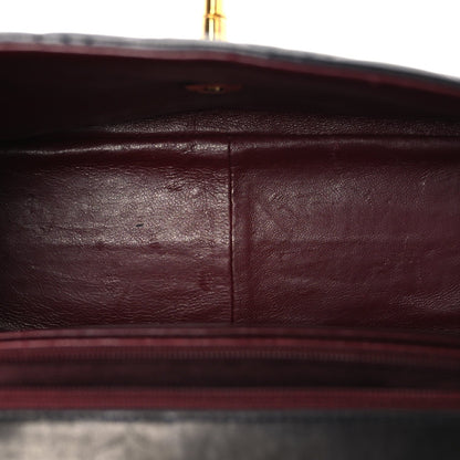 Lambskin Quilted Medium Single Flap Black