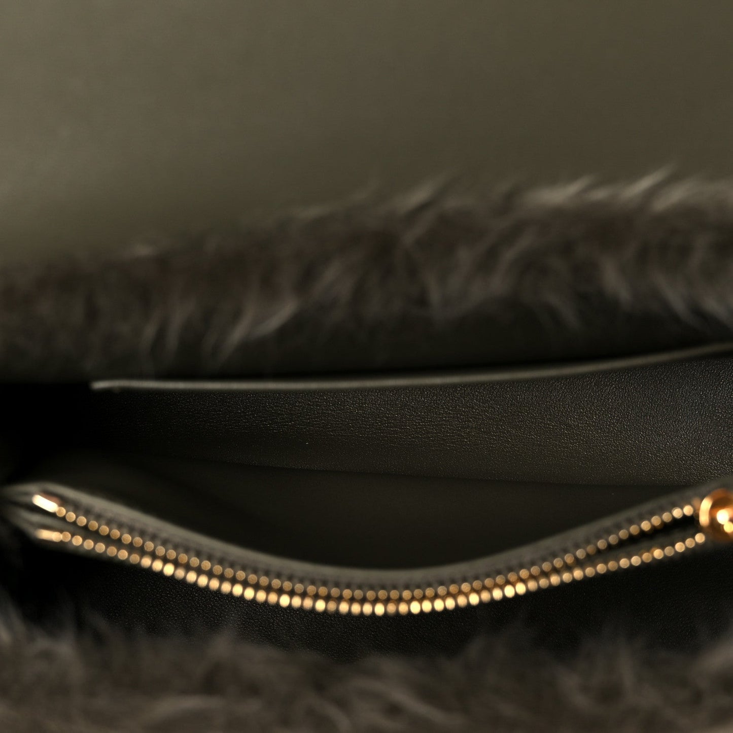 Shearling Suede Calfskin Teen Nino Golden Khaki