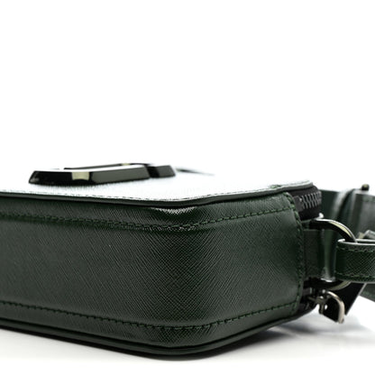 Saffiano Small Snapshot Camera Bag Olive Green