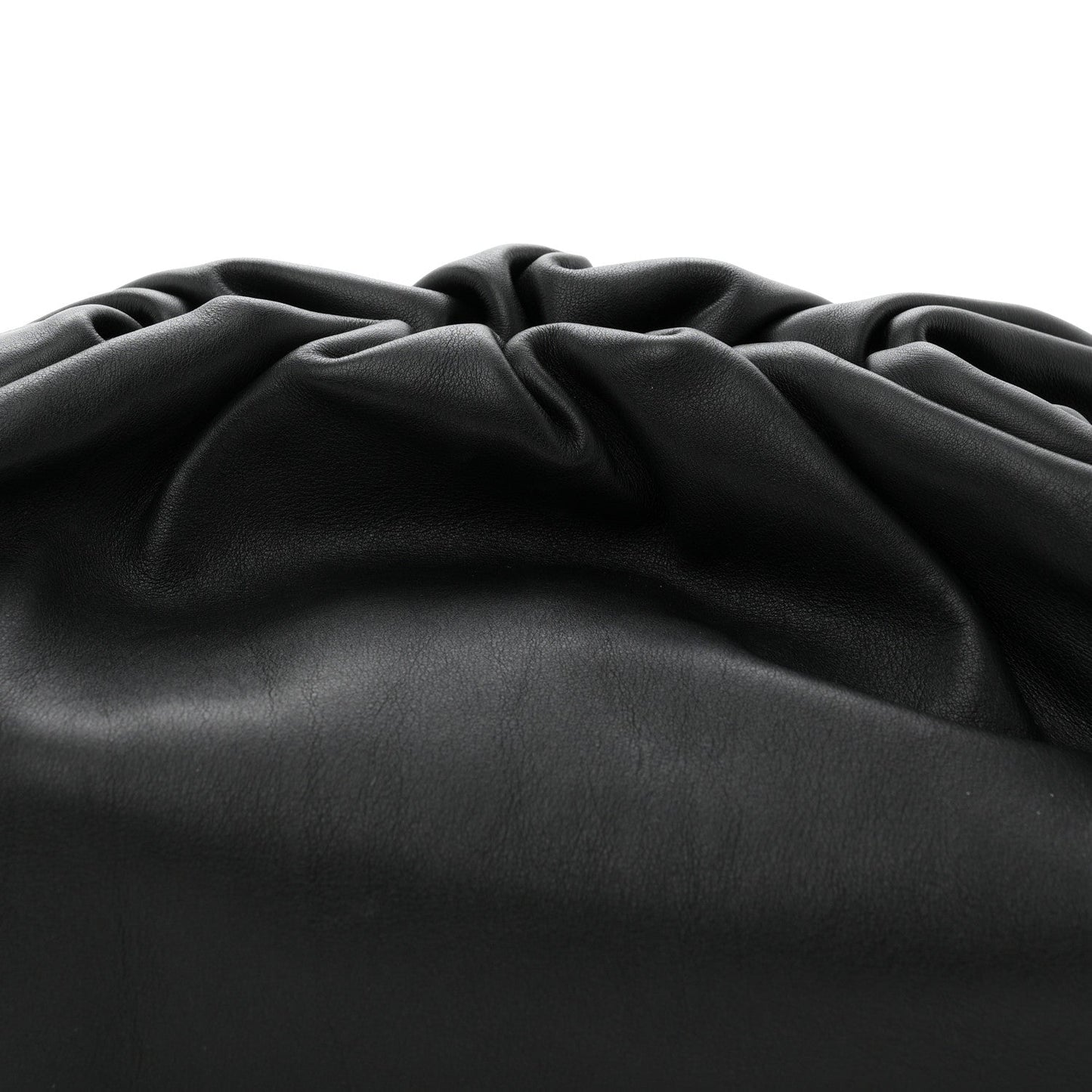 Smooth Butter Calf The Pouch Oversized Clutch Black