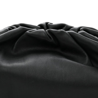 Smooth Butter Calf The Pouch Oversized Clutch Black