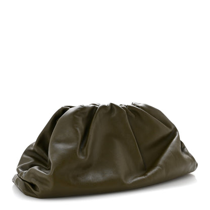 Smooth Butter Calf The Pouch Oversized Clutch Mud