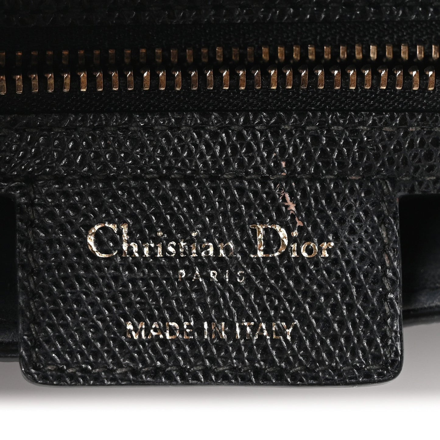 Grained Calfskin Saddle Bag Black