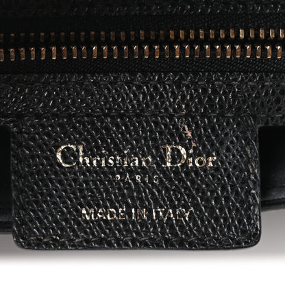 Grained Calfskin Saddle Bag Black