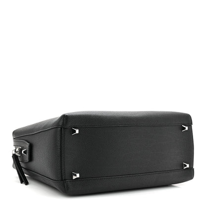 Grained Calfskin Medium Ella Boston Black