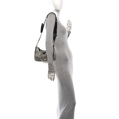 Satin Crystal Re-Edition 2005 Shoulder Bag Cristal