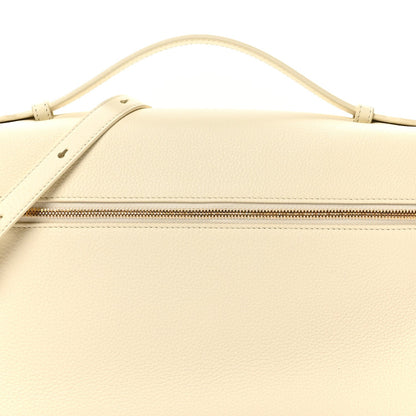Grained Calfskin L27 Extra Pocket Pouch Whisper White