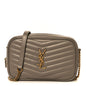 Calfskin Matelasse Monogram Mini Lou Camera Bag Greyish Brown