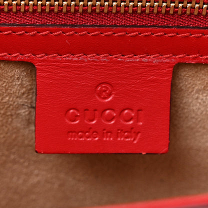Calfskin Small Sylvie Shoulder Bag Hibiscus Red