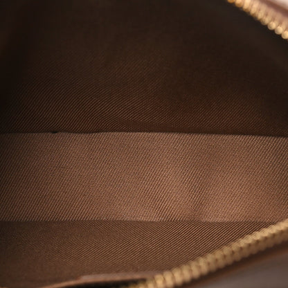 Calfskin House Check Camera Bag Earth