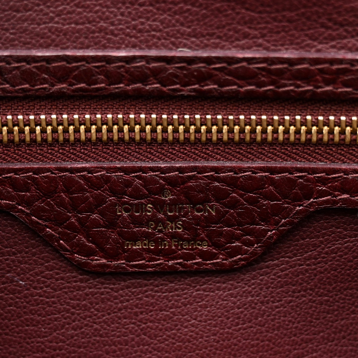 Ostrich Lizard Majestueux Tote MM Bordeaux