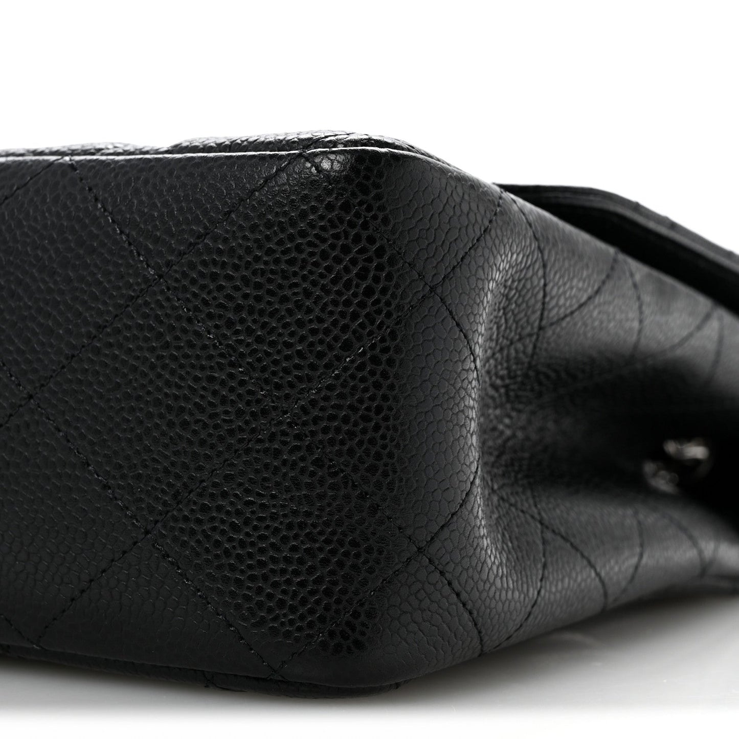 Caviar Quilted Jumbo Single Flap Black