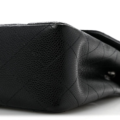 Caviar Quilted Jumbo Single Flap Black