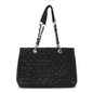 Caviar Quilted Grand Shopping Tote GST Black