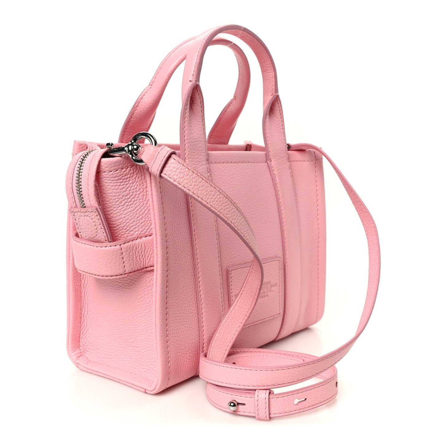 Grained Calfskin Small The Tote Bag Ribbon Pink