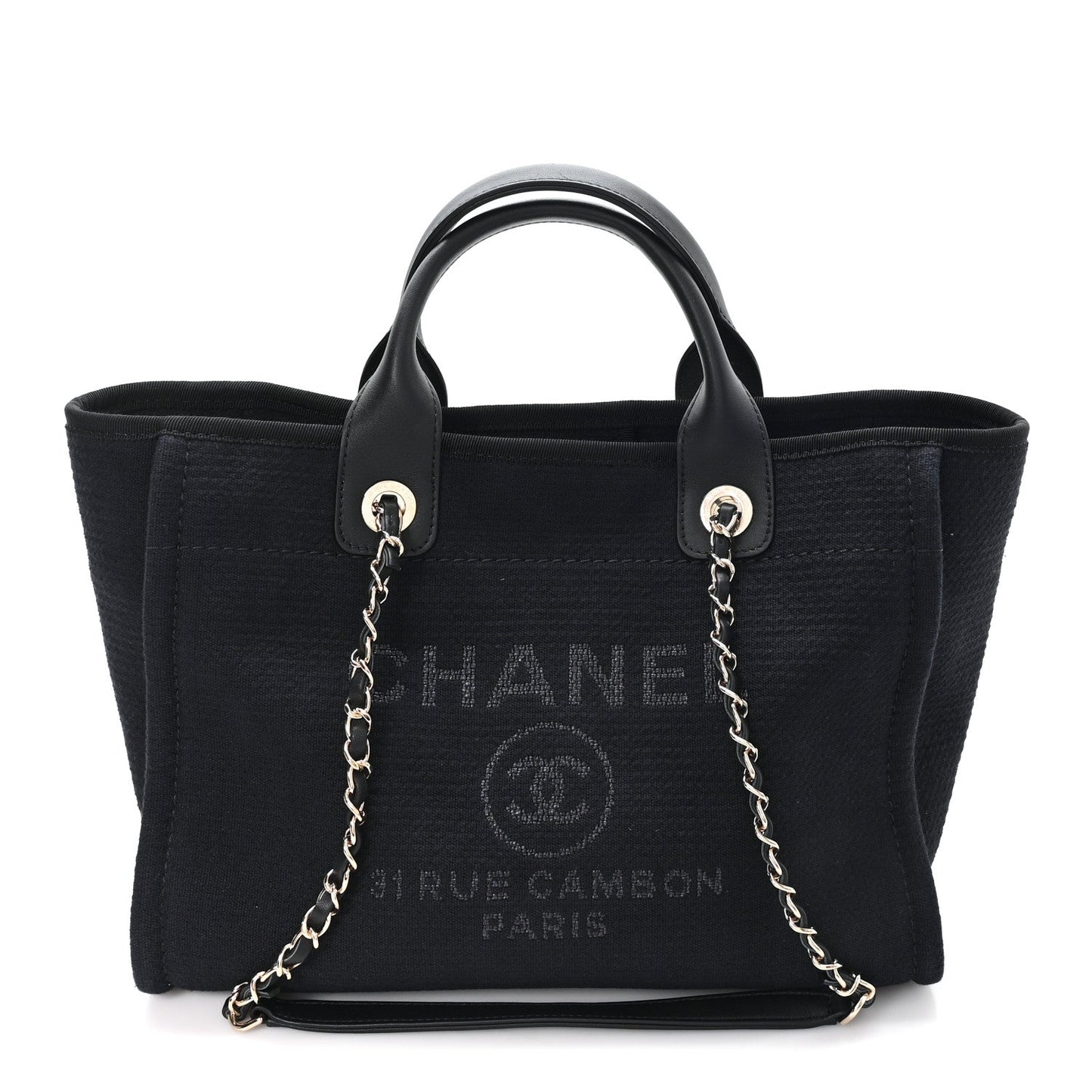 Mixed Fibers Small Deauville Tote Black