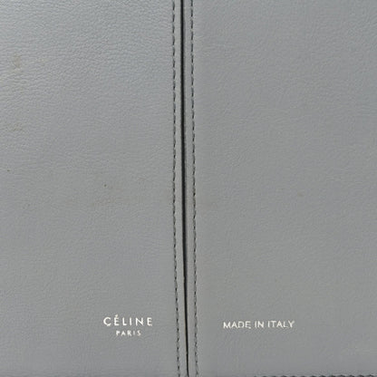 Smooth Calfskin Medium Tri-Fold Bag Pearl Grey