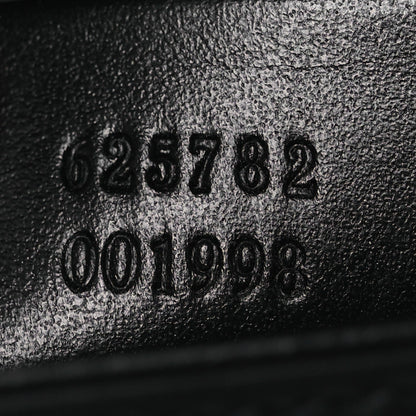 Calfskin GG Tennis Embossed Messenger Bag Black