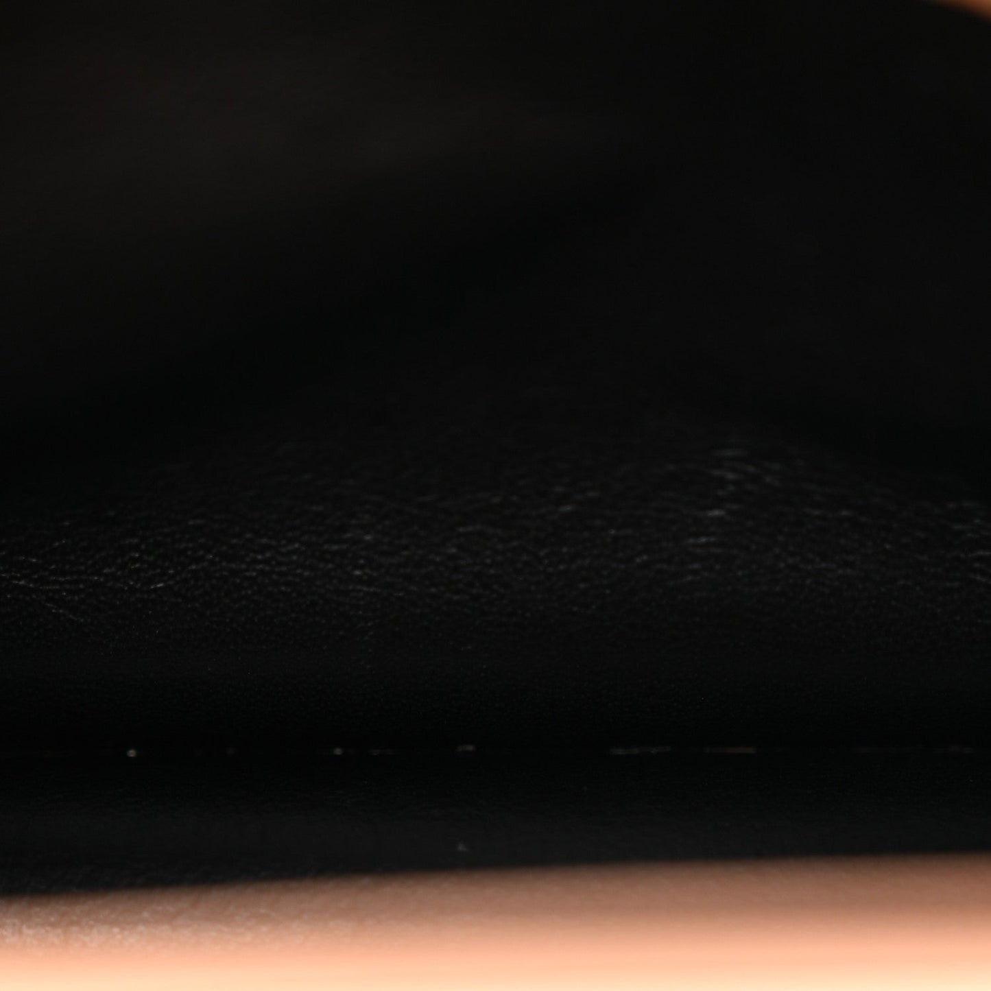 Grain De Poudre Matelasse Chevron Monogram Envelope Chain Wallet Cork