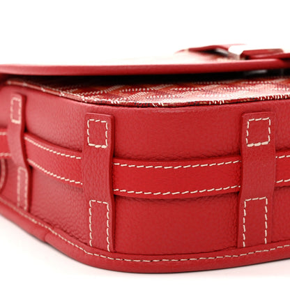Goyardine Belvedere II PM Messenger Bag Red