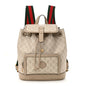 GG Supreme Monogram Azalea Calfskin Retro Interlocking G Buckle Backpack Beige Mystic White