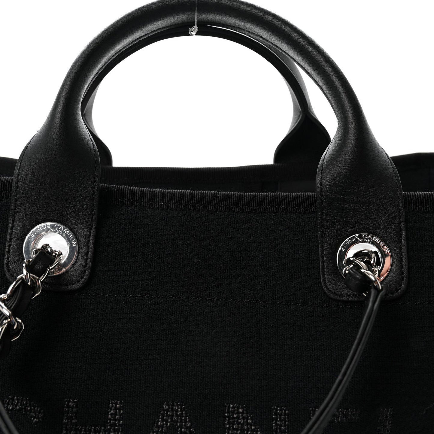 Mixed Fibers Medium Deauville Tote Black
