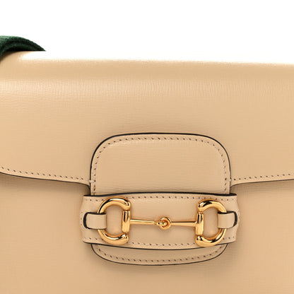 Azalea Calfskin Web Mini Horsebit 1955 Shoulder Bag Bubble Tea