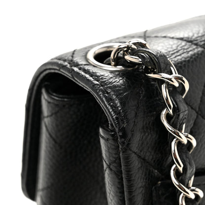 Caviar Quilted Mini Square Flap Black