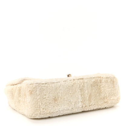 Sequin Small Single Flap White