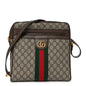 GG Supreme Monogram Web Medium Ophidia Messenger Bag Brown