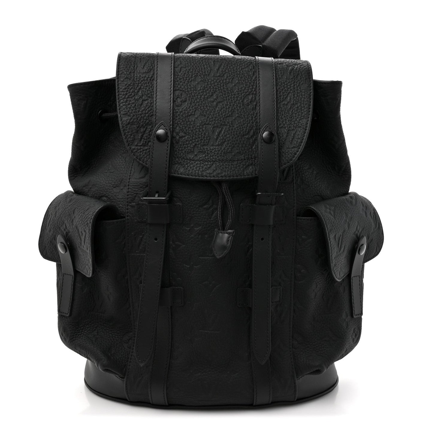 Taurillon Monogram Christopher MM Backpack Black