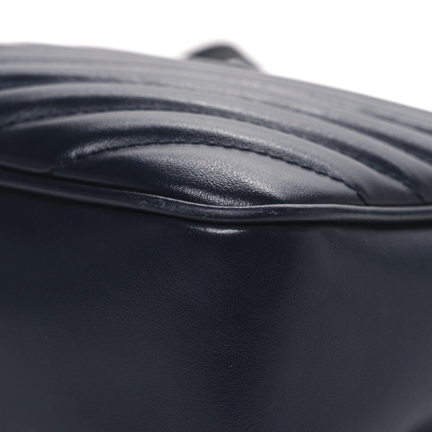 Calfskin Matelasse Monogram Lou Camera Bag Deep Marine