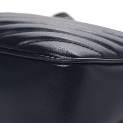 Calfskin Matelasse Monogram Lou Camera Bag Deep Marine