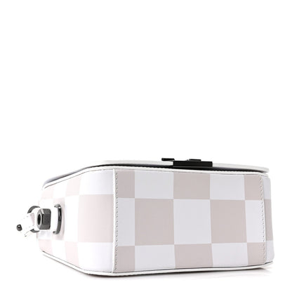 Calfskin Figures of Speech Binder Clip Bag White Beige