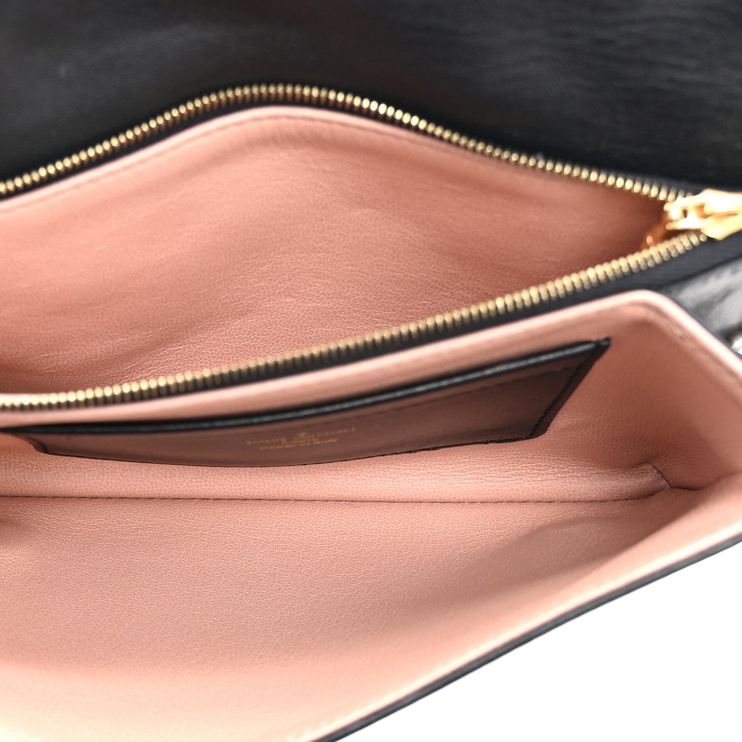 Lambskin Embossed Monogram Pochette Coussin Black