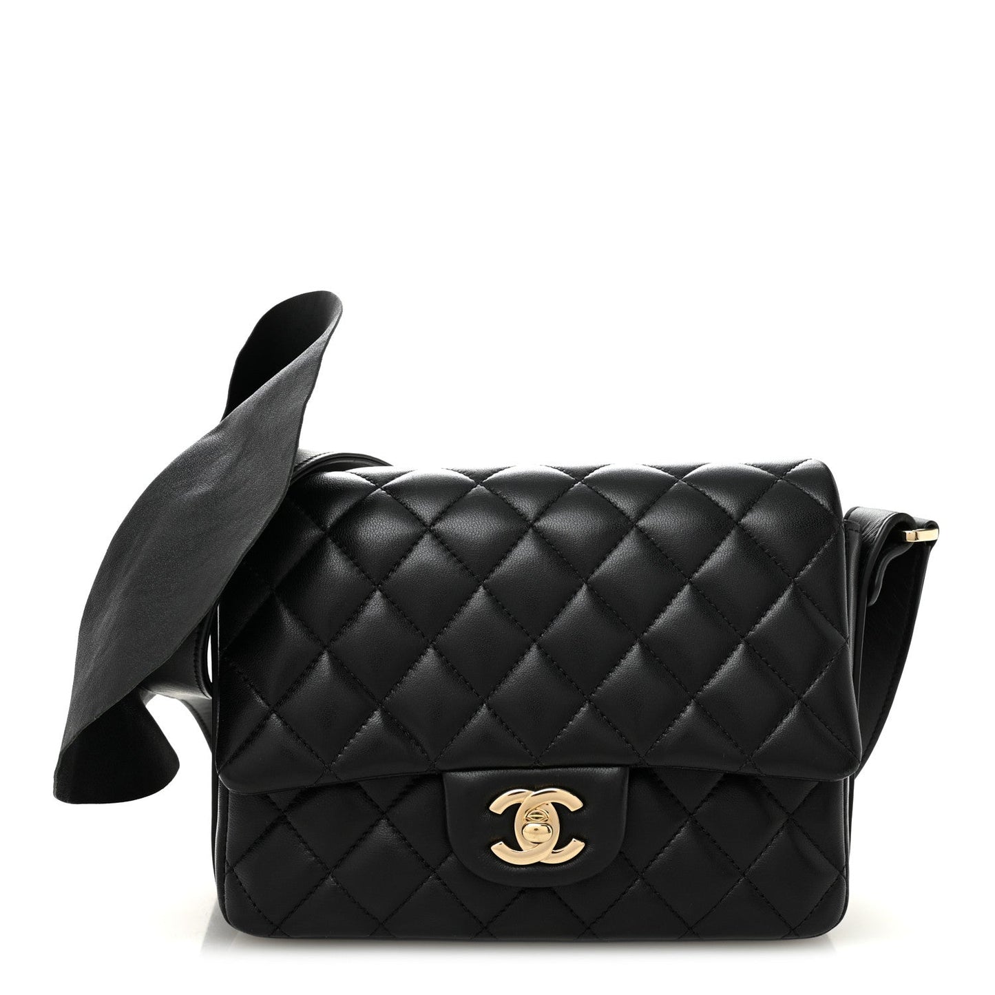 Calfskin Quilted Bolero De Chanel Flap Bag Black