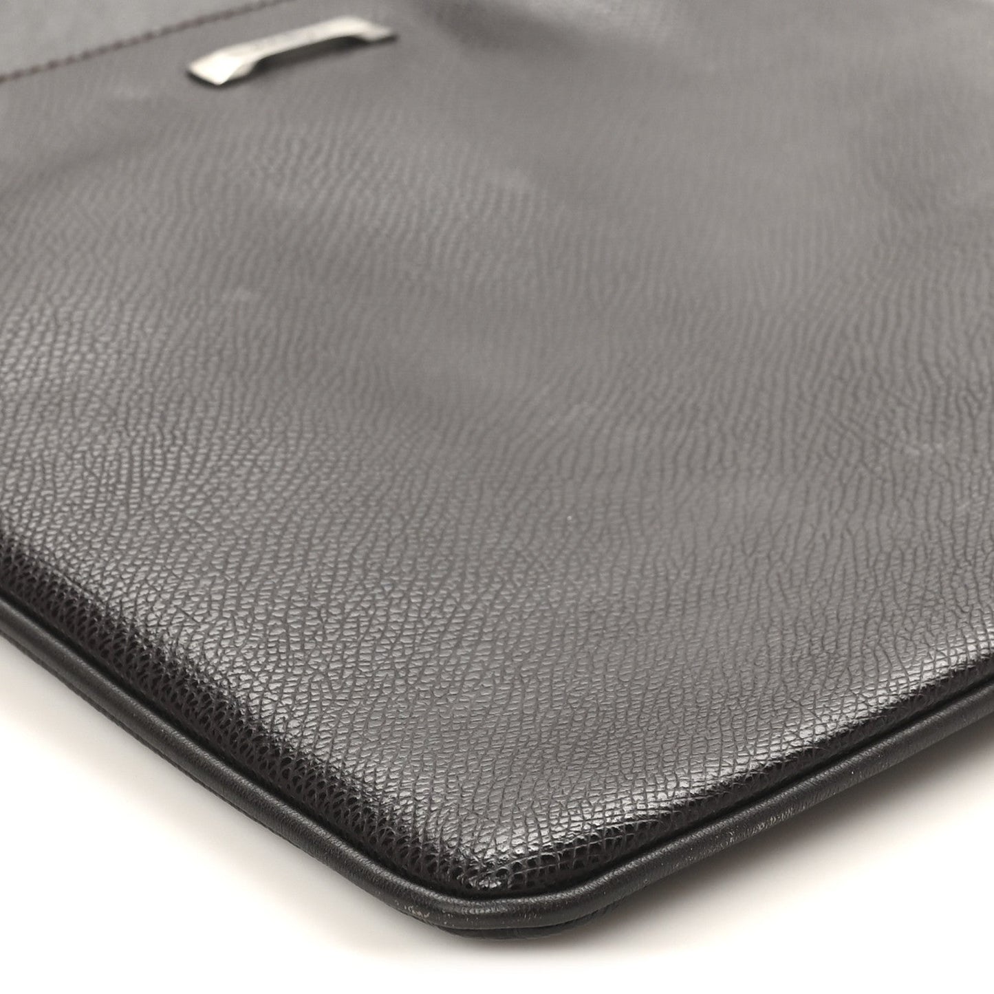 Stamped Calfskin Crossbody Bag Brown