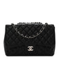 Caviar Quilted Jumbo Single Flap Black